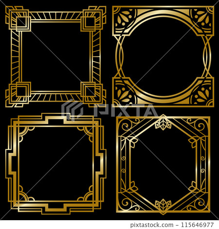 復古裝飾藝術畫框03（金色） 115646977