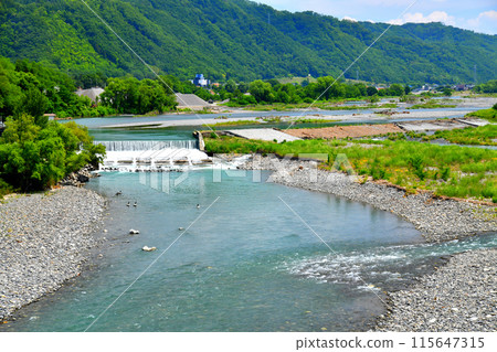 光橋/從西川上游望去（長野縣安曇野市）[2024.6] 115647315