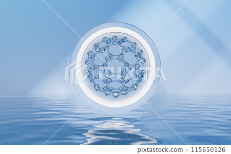 transparent, moisturized, wet 115650126