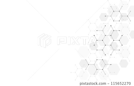 Molecular structure and genetic engineering, science, innovation technology, healthcare, and medicine design 115652270