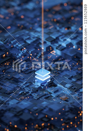 Circuit and materials, science and technology, 3d Circuit and materials, science and technology, 3d 115652989