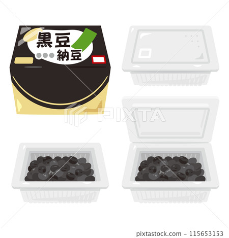 Packed black bean natto 115653153