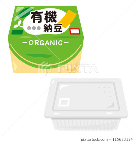 Organic natto in a package 115653154