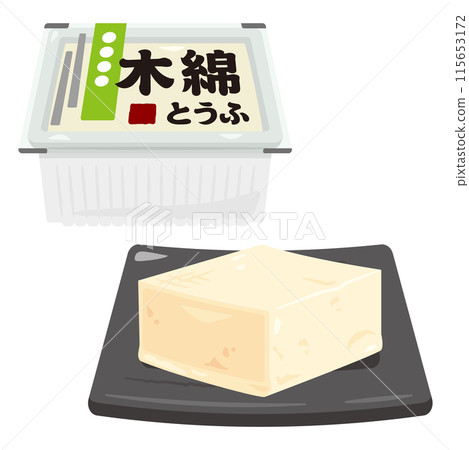 Packed firm tofu Packed firm tofu 115653172