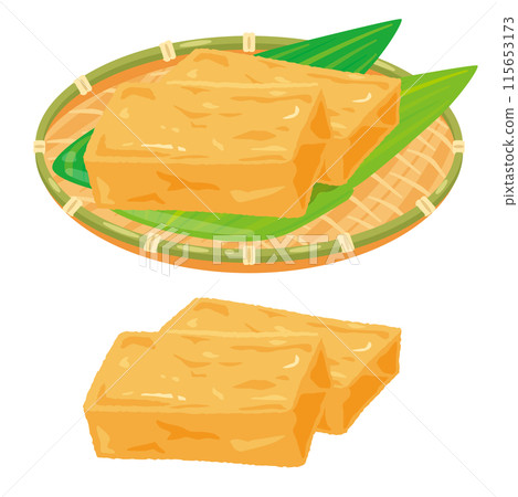 Deep-fried tofu served in a colander 115653173
