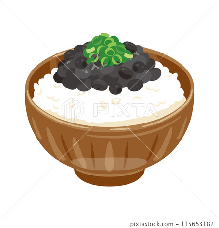 黑豆納豆飯 黑豆納豆飯 115653182