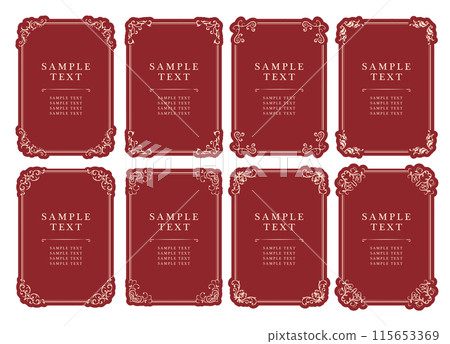 Antique vintage frame decorative frame Antique vintage frame decorative frame 115653369