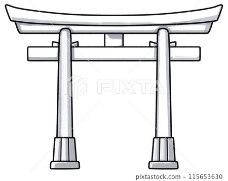 白色鳥居 115653630