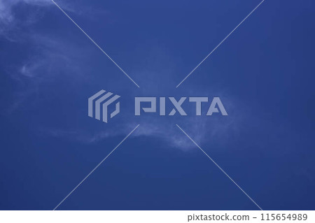 the sky on a summer day with white cirrus clouds the sky on a summer day with white cirrus clouds 115654989