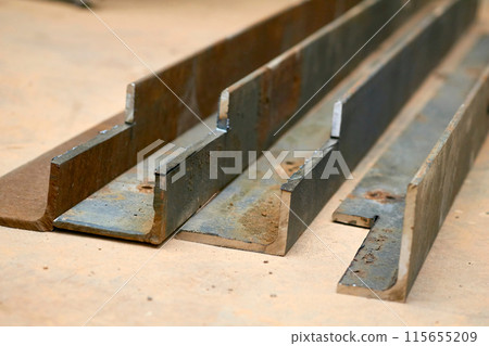 Steel corner,angle for construction. Metal product.form of an L shaped Steel corner,angle for construction. Metal product.form of an L shaped 115655209