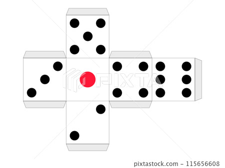 Development of dice - Stock Illustration [115656608] - PIXTA
