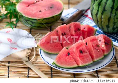 西瓜(小西瓜)夏天形象 西瓜(小西瓜)夏天形象 115656944
