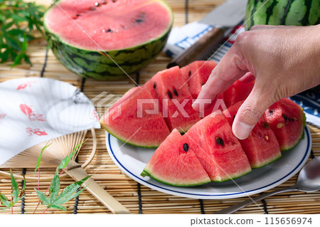 西瓜(小西瓜)夏天形象 西瓜(小西瓜)夏天形象 115656974