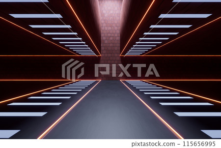 line, perspective, corridor 115656995