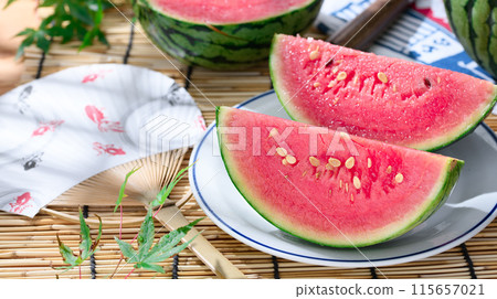 西瓜(小西瓜)夏天形象 西瓜(小西瓜)夏天形象 115657021