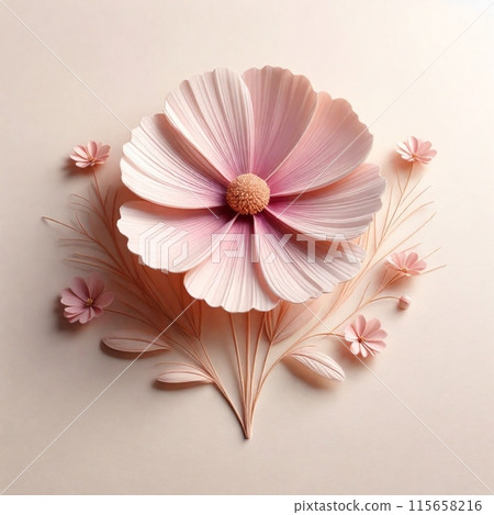 Cosmos flower illustration Cosmos flower illustration 115658216