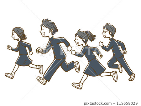 學生跑步 學生跑步 115659029