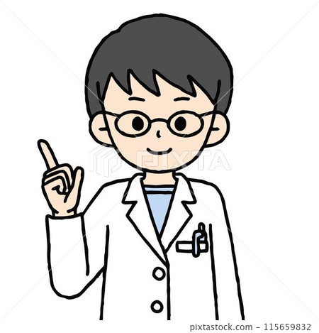 一位女性藥劑師指著 一位女性藥劑師指著 115659832