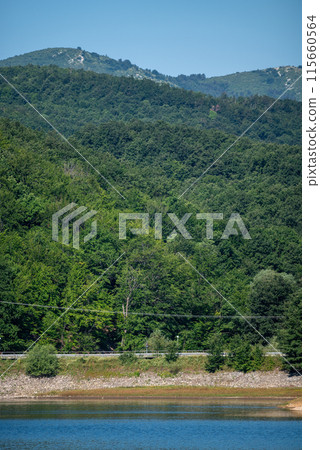 Bor Lake (Borsko jezero), artificial lake in eastern Serbia near the city of Bor Bor Lake (Borsko jezero), artificial lake in eastern Serbia near the city of Bor 115660564