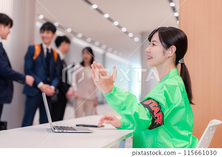 Event staff at reception 115661030