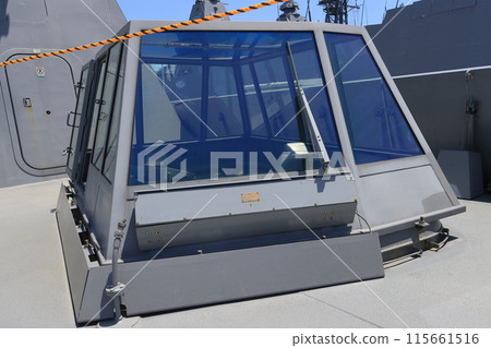 Destroyer helicopter landing and landing command post LSO helicopter control Destroyer helicopter landing and landing command post LSO helicopter control 115661516