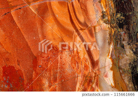 Macro stone Jasper mineral on white background 115661666