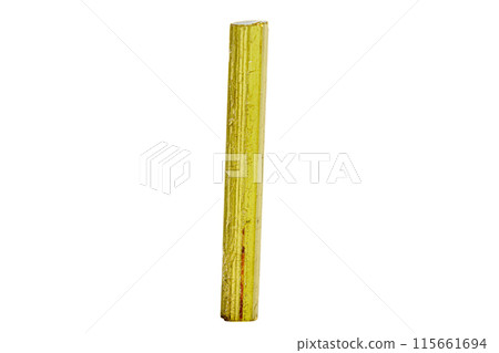 Macro tourmaline mineral stone on white background 115661694