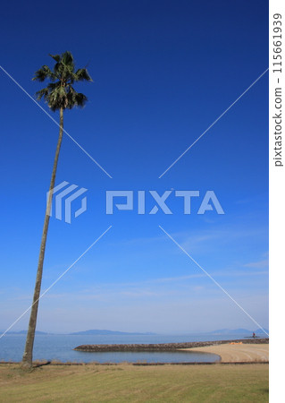 [Saga Prefecture] The spectacular view of Ariake Sea from Tara Town, where you can see the gravity of the moon 115661939