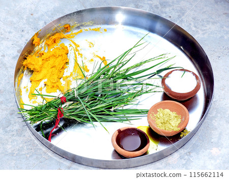 Haldi Ceremony plate Haldi Ceremony plate 115662114