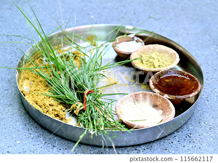 Haldi Ceremony plate Haldi Ceremony plate 115662117