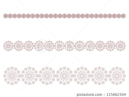 紅花蕾絲線套裝 115662504