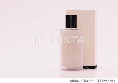 blank mockup Glass Perfume Bottle Black Cap Beside Beige Box, Elegant Fragrance Packaging, Minimalist Design, Cosmetic Product Presentation, Clean Stock Image blank mockup Glass Perfume Bottle Black Cap Beside Beige Box, Elegant Fragrance Packaging, Minimalist Design, Cosmetic Product Presentation, Clean Stock Image 115662864