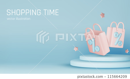 Sale background. 3D gold podium. Product exhibition. Discount percent. Shopping offer. Shop promotion. Glowing showcase. Vector banner design Sale background. 3D gold podium. Product exhibition. Discount percent. Shopping offer. Shop promotion. Glowing showcase. Vector banner design 115664209