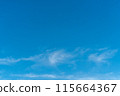 Thin clouds floating in the blue sky 115664367