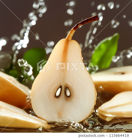 CG影像切梨影像素材 115664419