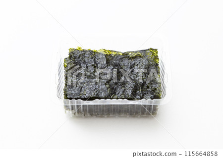 Korean seaweed on white background Korean seaweed on white background 115664858