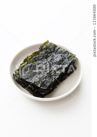 Korean seaweed on white background 115664880