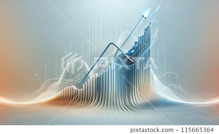 上升的圖表 上升的圖表 115665364