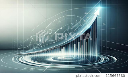 Rising chart 115665380