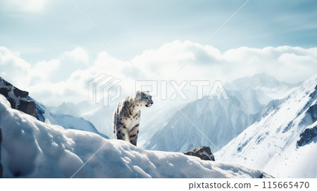 Snow leopard 115665470