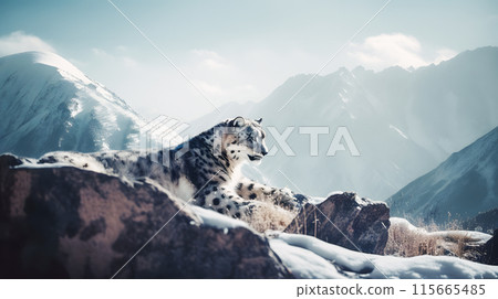 Snow leopard Snow leopard 115665485