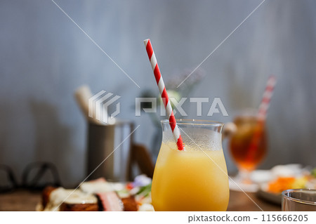 Juice and French toast Juice and French toast 115666205