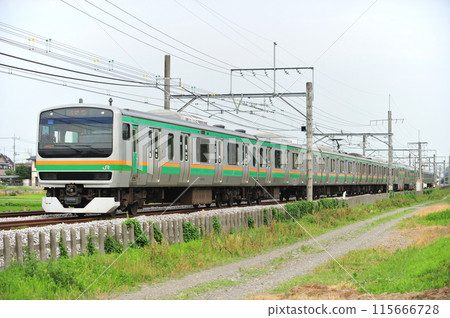 高崎線 行田熊谷 JR 東日本 E231 系 1000 系 U515 編組(高崎) 高崎線 行田熊谷 JR 東日本 E231 系 1000 系 U515 編組(高崎) 115666728