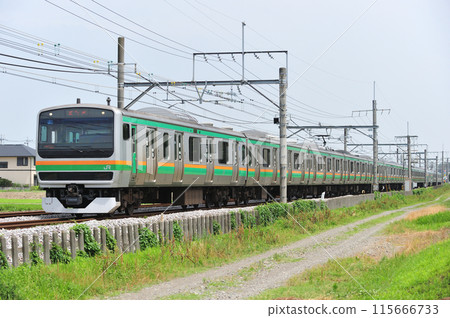 Takasaki Line Gyoda-Kumagaya JR East E231 series 1000 series U39 train (Takasaki) 115666733