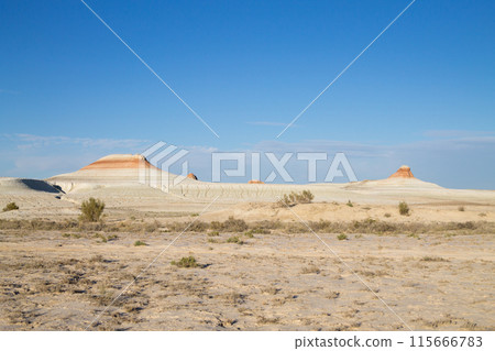 Mangystau desert landmark, Kyzylkup area. 115666783