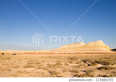 Mangystau desert landmark, Kyzylkup area. Mangystau desert landmark, Kyzylkup area. 115666785