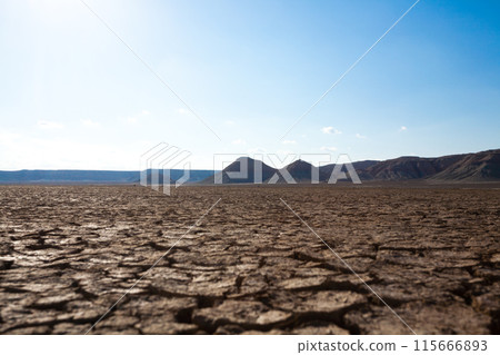 Mangystau desertic landscape, Kazakhstan desolate panorama 115666893