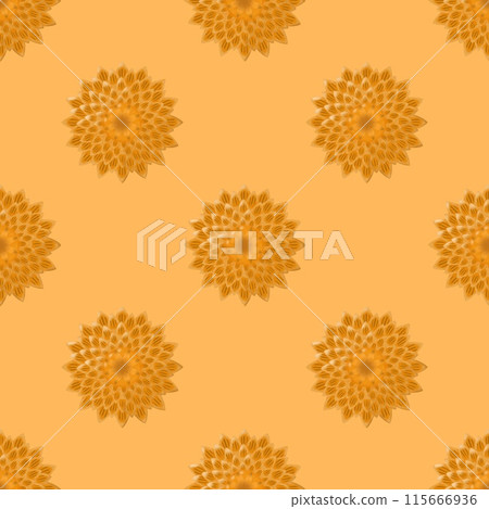 seamless pattern with sunflowers 115666936