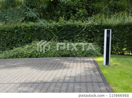 EV Charging Spot with Empty Parking Space EV Charging Spot with Empty Parking Space 115666988