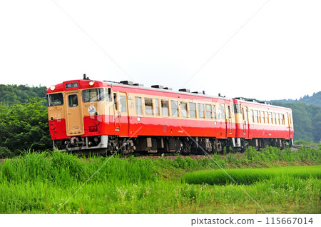 烏山線 沖稷山 JR東日本 木葉40-1007+木葉40-1003（宇都宮） 115667014